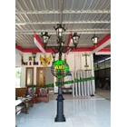 Tiang Lampu Taman Antik Double Ornament ABI Indonesia 1